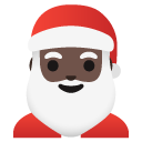 Santa Claus: dark skin tone on Google