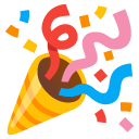 party popper on Google