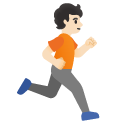 person running facing right: light skin tone on Google