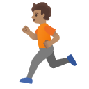 person running: medium skin tone on Google