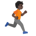 person running facing right: dark skin tone on Google