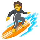 person surfing on Google