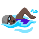 woman swimming: dark skin tone on Google