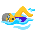 woman swimming on Google