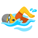 person swimming on Google