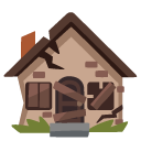derelict house on Google