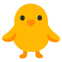 front-facing baby chick on Google