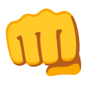 oncoming fist on Google