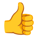 thumbs up on Google