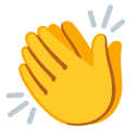 clapping hands on Google