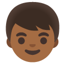 boy: medium-dark skin tone on Google