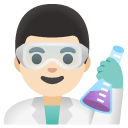 man scientist: light skin tone on Google