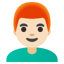 man: light skin tone, red hair on Google