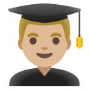 man student: medium-light skin tone on Google