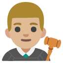 man judge: medium-light skin tone on Google
