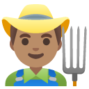 man farmer: medium skin tone on Google