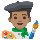man artist: medium skin tone on Google