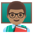 man teacher: medium skin tone on Google