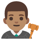 man judge: medium skin tone on Google