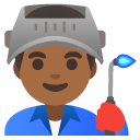 man factory worker: medium-dark skin tone on Google