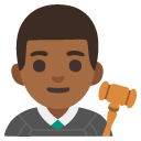 man judge: medium-dark skin tone on Google