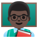 man teacher: dark skin tone on Google