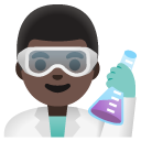 man scientist: dark skin tone on Google