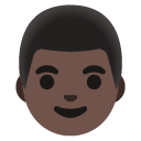 man: dark skin tone on Google
