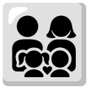 family: man, woman, girl, boy on Google