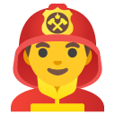man firefighter on Google