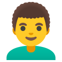 man: curly hair on Google