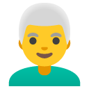 man: white hair on Google