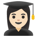 woman student: light skin tone on Google