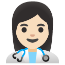 woman health worker: light skin tone on Google
