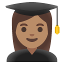 woman student: medium skin tone on Google