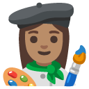 woman artist: medium skin tone on Google