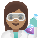 woman scientist: medium skin tone on Google