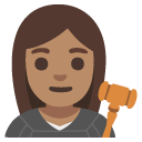 woman judge: medium skin tone on Google