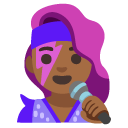 woman singer: medium-dark skin tone on Google