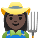 woman farmer: dark skin tone on Google