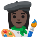 woman artist: dark skin tone on Google