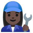 woman mechanic: dark skin tone on Google