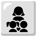 family: woman, girl, boy on Google