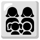 family: woman, woman, girl, boy on Google