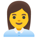 woman office worker on Google