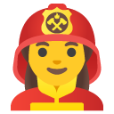 woman firefighter on Google