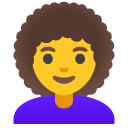 woman: curly hair on Google