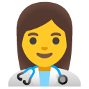 woman health worker on Google