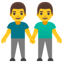 men holding hands on Google