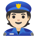 police officer: light skin tone on Google